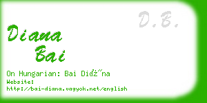 diana bai business card